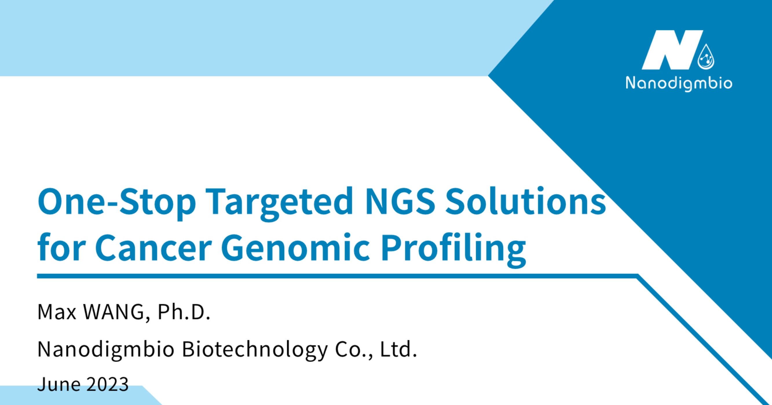 One-Stop Targeted NGS Solution for Cancer Genomic Profiling